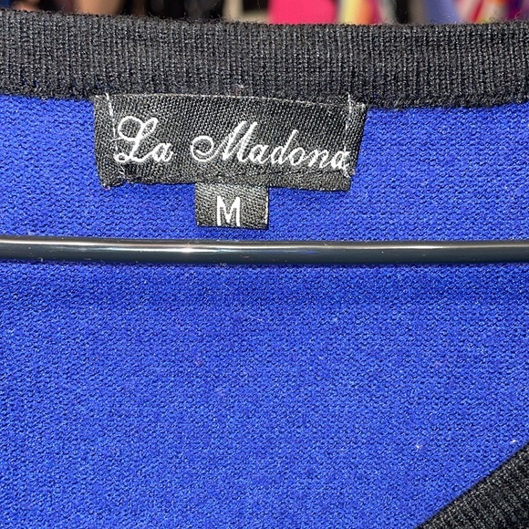 La Madona medium Blue and grey long sleeve sweater - Picture 5 of 7